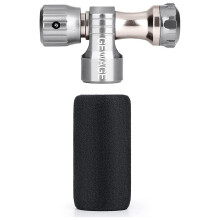GEWAGE CO2 Inflator voor Fietsband -CO2 Fietspomp Presta & Schrader Ventiel Compatibel - CO2 Fietsband Inflator voor Fiets, Zilver