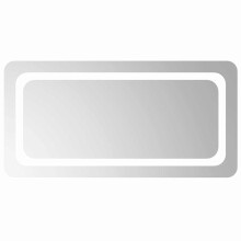 (80 x 40 cm) vidaXL LED Bathroom Mirror Washroom Wall-mounted Light up Mirror Multi Sizes