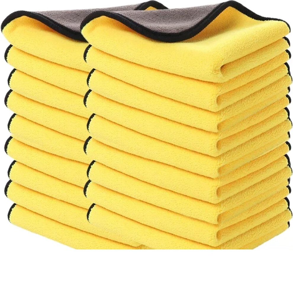 Microfiber Car Cleaning Towels 20 Pack 30X60cm Double Sided Scratch Absorbent Car Detailing Cloths 9169991111933