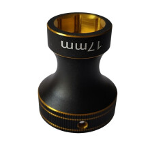 Ferramenta de Chave Sextavada de Roda de Liga de Alumínio 17MM Manga HEX Nuts para 1/8 1/10 Off-Road RC Car Truck Crawler Preto Ouro