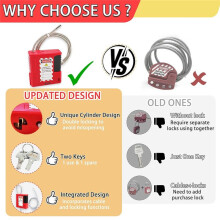 Lockout Tagout-Kabelslot - 90 cm Verstelbaar Kabelslot, Stalen Kabelslot met Vinylcoating, Loto-Kabel