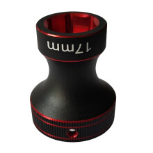 Aluminum Alloy 17MM Wheel Hex Wrench Tool HEX Nuts Sleeve for 1/8 1/10 Off-Road RC Car Truck Crawler Black Red