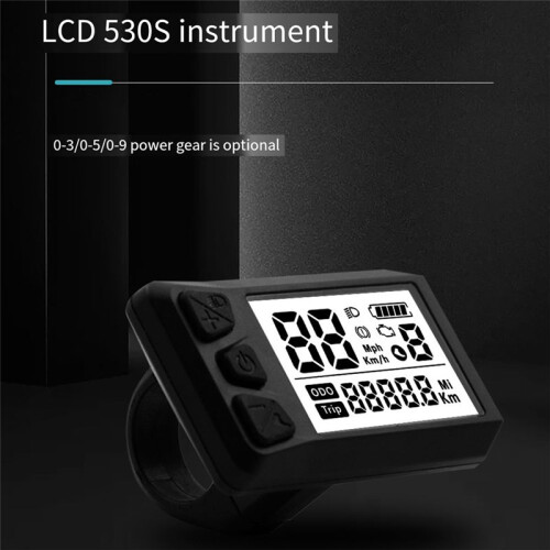 LCD Display Electric Meter for Bafang Center Motor 530S Code Table BBS01/02/HD Universal Code Table Accessories 2