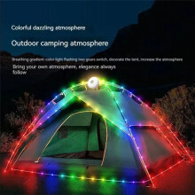 LED Camping Lamp Strip Atmosphere 10M Vattentätt Återvinningsbart Ljusbälte Utomhus Trädgårdsdekorationslampa för Tältrum