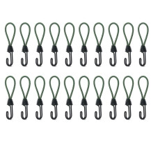 Tent Elastic Rope Hook Multifunctional Outdoor Camping Rainproof Tent Fixing Rope Tent Rope Tie Quick Buckle Hook,Green