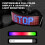 LED  Cycling Helmet Taillight, Motorcycle Helmets Light with Turn-Signals Speedometer and Programmable APP 6