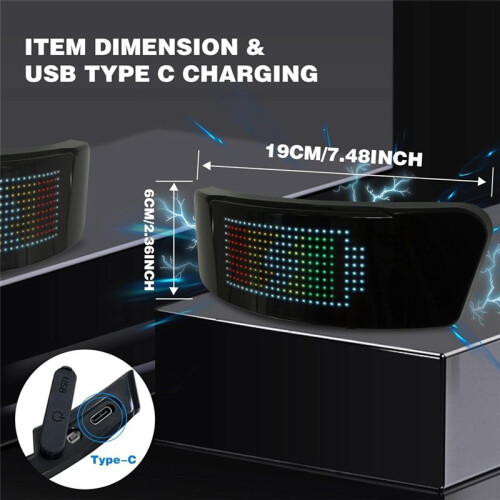 LED  Cycling Helmet Taillight, Motorcycle Helmets Light with Turn-Signals Speedometer and Programmable APP 2