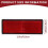 10Pair Rectangle Red Reflectors Universal for Motorcycles ATV Bikes Dirt Bikes 9