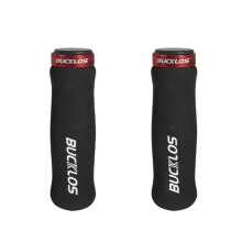 BUCKLOS MTB Bike Handlebar Grips Lock Soft Leather Sponge Bicycle Handlebar Anti-Slip Handlebar Tape with Bar End Plugs