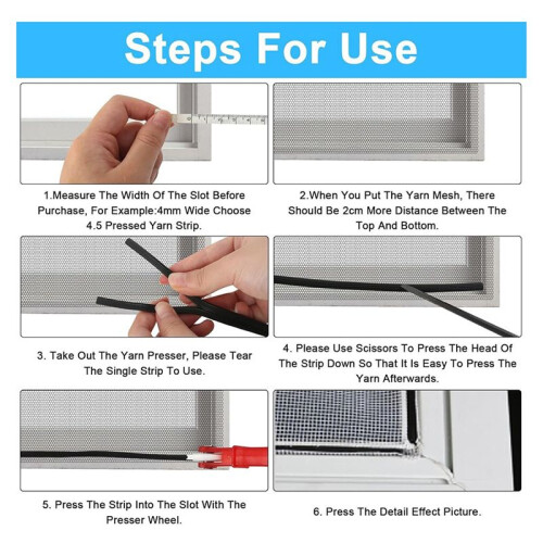Tool Retractor Roller for Fly Screens, 4PCS Install Fly Screen Replacement Part, Fly Screen Accessory Insect Protection 2