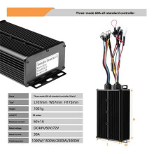 48V-72V 60A 1000W 3000W Brushless Motor Controller+UKC1 Color LCD Kit for Electric Mountain Bike Scooter Modification