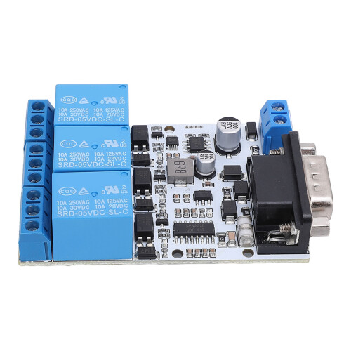 MODBUS RTU RS232 Opto 3-Channel Relay Module 5-32V 1