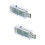 2Pièces Testeur USB Type A Transparent Multimètre Volt Amp LCD 9