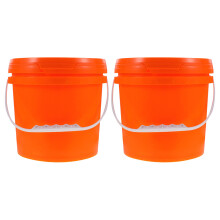 4Pièces Seaux Orange Résistants Pour Stockage