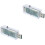 2Pièces Testeur USB Type A Transparent Multimètre Volt Amp LCD 5