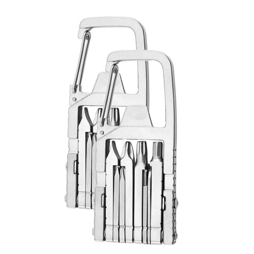 2pcs  Multi Tool, 12 in 1  Folding Multi Function Tool Needle Nose Pliers, Keychain, Bottle Opener, Pocket Size