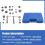 22pcs Heavy Duty Disc Brake Piston Caliper Compressor Rewind Tool Set & Wind Back Tool Kit for Brake Pad Replacement 4