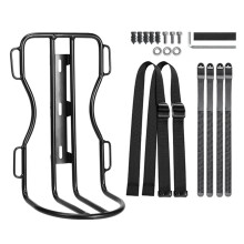 Estante para Horquilla Delantera de Bicicleta con Bolsa Metal para Horquilla de Bicicleta,Portaequipajes para Ciclismo Carretera,Bolsa Portátil para