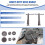 22pcs Heavy Duty Disc Brake Piston Caliper Compressor Rewind Tool Set & Wind Back Tool Kit for Brake Pad Replacement 7