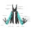 Multi-Function Tool Folding Pliers Needle-Nosed Pliers Multi-Function Small Pliers Outdoor Emergency Survival Gadgets B 7