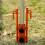 Awning Canopy Pole Fixing Pipe Ground Holder with Ground Nail Windproof Adjustable Camping Tent Accessories 10
