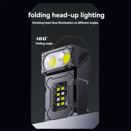 COB Rechargeable Work Light,  Outdoor Flashlight Camping Light, Running Light, Riding Light and Signal Light 1