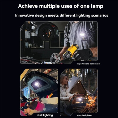 COB Rechargeable Work Light,  Outdoor Flashlight Camping Light, Running Light, Riding Light and Signal Light 2