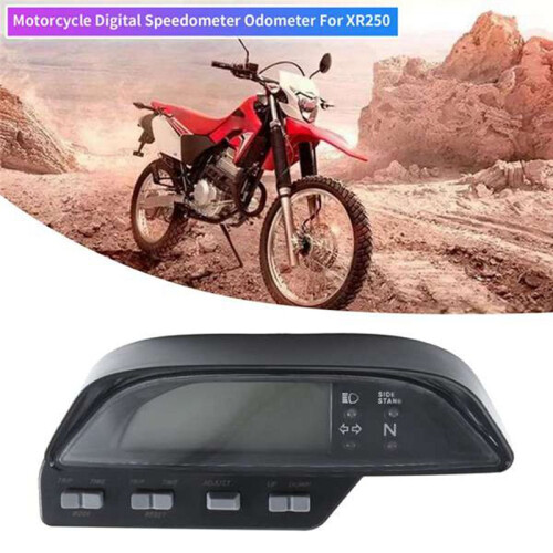 1PC Motorcycle Digital Speedometer Odometer Black for  XR250 1
