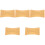 5Pièces Coussin Cou Sauna Imitation Portable Respirant 5