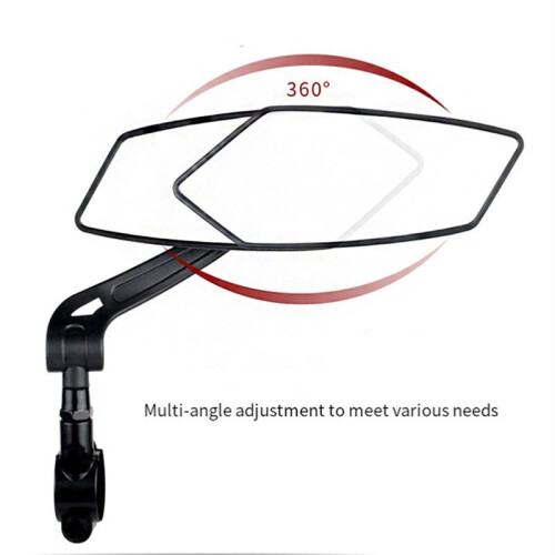 Bicycle Rearview Mirror Battery Car HD Flat Reflector Adjustable Bicycle Accessories 2