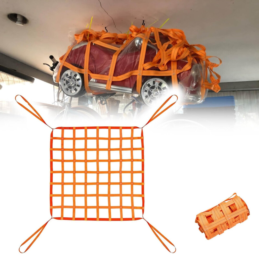 Flat Nylon Sling Hoisting Net For Construction (3X3m/Mesh 15Cm/Load 2.5T) 9169991143484