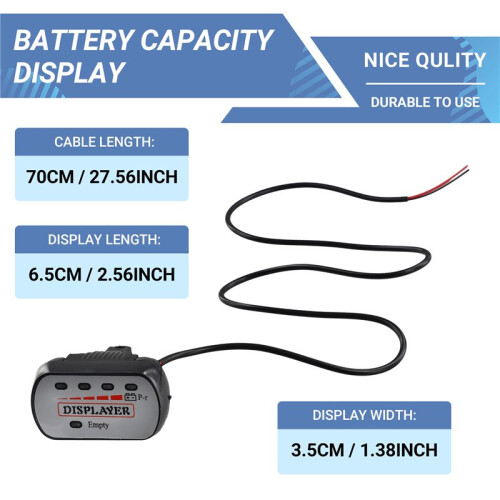 48V Battery Indicator Voltmeter E-Bike Bicycle Capacity Display 2