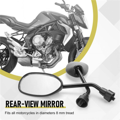 2 espejo retrovisor de Motocicleta universal 8MM 2