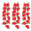 100 roses en tissu avec nœuds pour 1