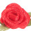 100 roses en tissu avec nœuds pour 7