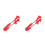 2Pcs Practical Foldable Bike Umbrella Holders Red ABS Steel Clamp 7