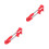 2Pcs Practical Foldable Bike Umbrella Holders Red ABS Steel Clamp 5