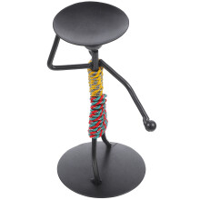 3Pcs Multi-Color Metal Abstract Sculpture Tea Light Candle Holder