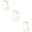 3Pcs Golden Mug Bracket Iron Cup Stand for Home Use 11