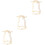 3Pcs Golden Mug Bracket Iron Cup Stand for Home Use 7