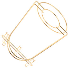 3Pcs Golden Mug Bracket Iron Cup Stand for Home Use