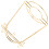 3Pcs Golden Mug Bracket Iron Cup Stand for Home Use 1