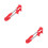 2Pcs Practical Foldable Bike Umbrella Holders Red ABS Steel Clamp 8
