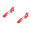 2Pcs Practical Foldable Bike Umbrella Holders Red ABS Steel Clamp 6