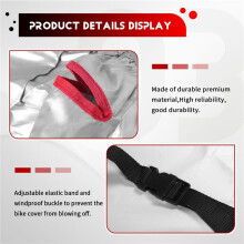 Cubierta Bicicleta Impermeable Heavy Duty XL Cubiertas de Bicicleta una Prueba Lluvia UV Polvo Nieve para Bicicleta de Carretera de MontañA Electrica