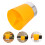 3Stk Strohalmspender Theke 3-Kompartiment Organizer Gelb Transparent 10