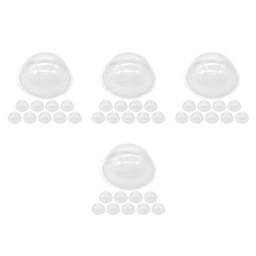 80 Pcs Clear Plastic Fillable Snow Globe Domes For Christmas Decor 2