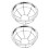 10 Pcs Round Fire Alarm Sensor Cover Flush Mount Wall Sprinkler Cage 3