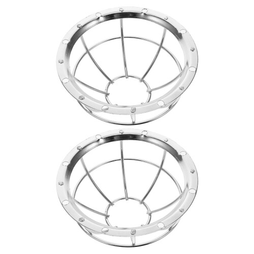 10 Pcs Round Fire Alarm Sensor Cover Flush Mount Wall Sprinkler Cage 2