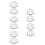 10 Pcs Round Fire Alarm Sensor Cover Flush Mount Wall Sprinkler Cage 6